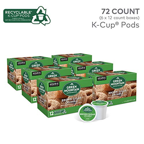 Image of Green Mountain Coffee Roasters Brown Sugar Crumble Keurig Single-Serve K-Cup pods, Medium Roast Coffee, 72 Count