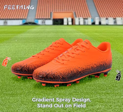 Botas de fútbol hombre mujer ligeras para césped natural y artificial 5