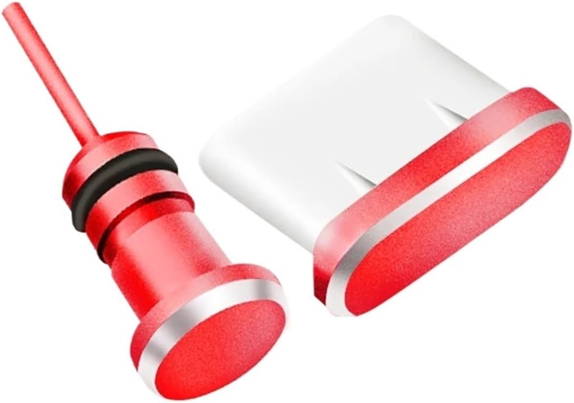 USB C Dust Plug 8set Type C Phone Charging Port 3.5mm Earphone Jack Anti Dust Plug for Port Protection(Yellow)