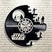 Produktbild Schallplatte Wanduhr - zeitgenössische und kreative Home Decor - Moderne Star Wars Fan Art - Beste Geschenkidee für Männer und Frauen,b