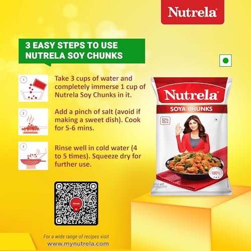 Image of Nutrela SOYA Chunks 1 kg (Pack of 3)