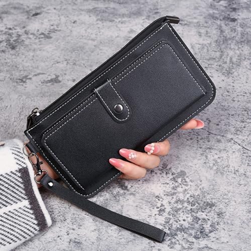 Wallets for Women Leather Credit Card Holder with RFID Blocking Large Capacity Purse Wristlet Ladies Wallets 20242