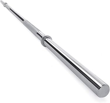 HulkFit Basic Standard Barbell, 1 Inch Barbell Bar for squats, deadlifts, Strength Training, weight lifting and Bench Press