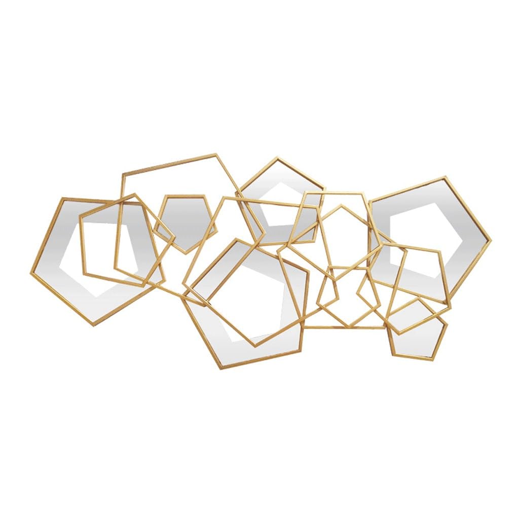 SDDFFW Living Room Wall Three-dimensional Pendant Porch Restaurant Wall Decoration Hotel Metal Wall Decoration