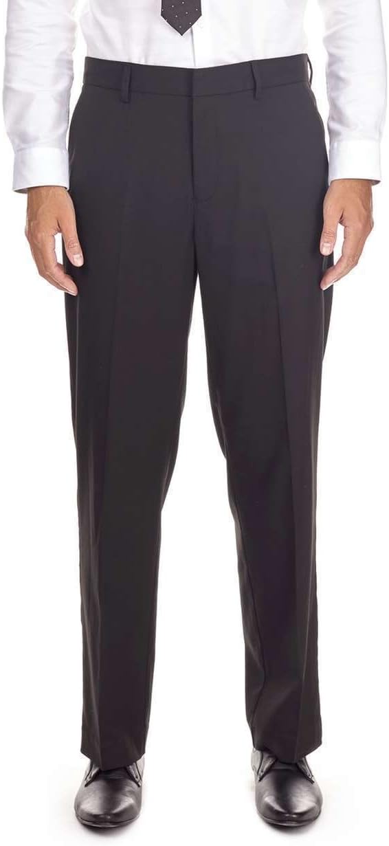 EX M&S Boys Plus Fit Genrous Fit Sturdy School Trousers Wider Waist 2-16 Yrs Black Grey