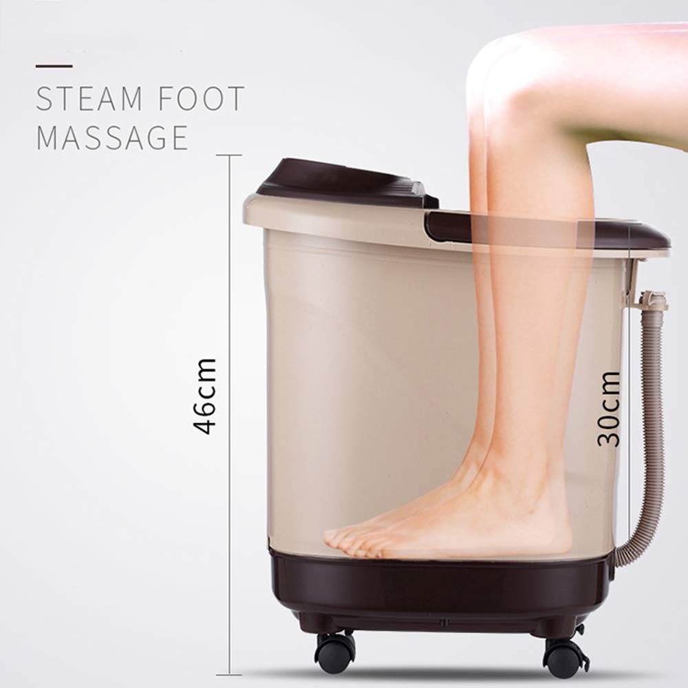 Masajeador de pies con calefacción, Extra Profundo, Control Remoto, Burbujas automáticas, Infrarrojos terapéuticos, bañera eléctrica para pedicura.