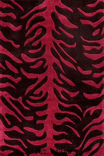 Image of Carpet Mahal Export Quality Handmade Tuffted Pure Woollen Carpet for Living Room Bedroom Size 5 x 7 feet (150X210 Cm) Color-Multi