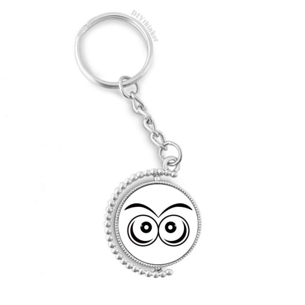 Llavero de cadena con anillo giratorio y patrón de ojos vectoriales Pilgrim 4