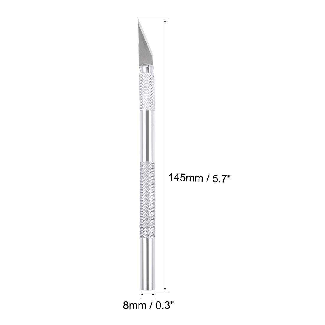 uxcell Stainless Steel Precision Cutter Hobby Razor Tool W 6 Spare Blades for Drone Repair DIY Art Work Cutting Caving
