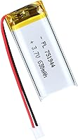 Vista 54 de 802030 Batería Lipo de 3.7V 400mAh 802030 Juego de Batería de Polímero de Litio Recargable con Conector JST PH2.0mm para Dispositivo Electrónico