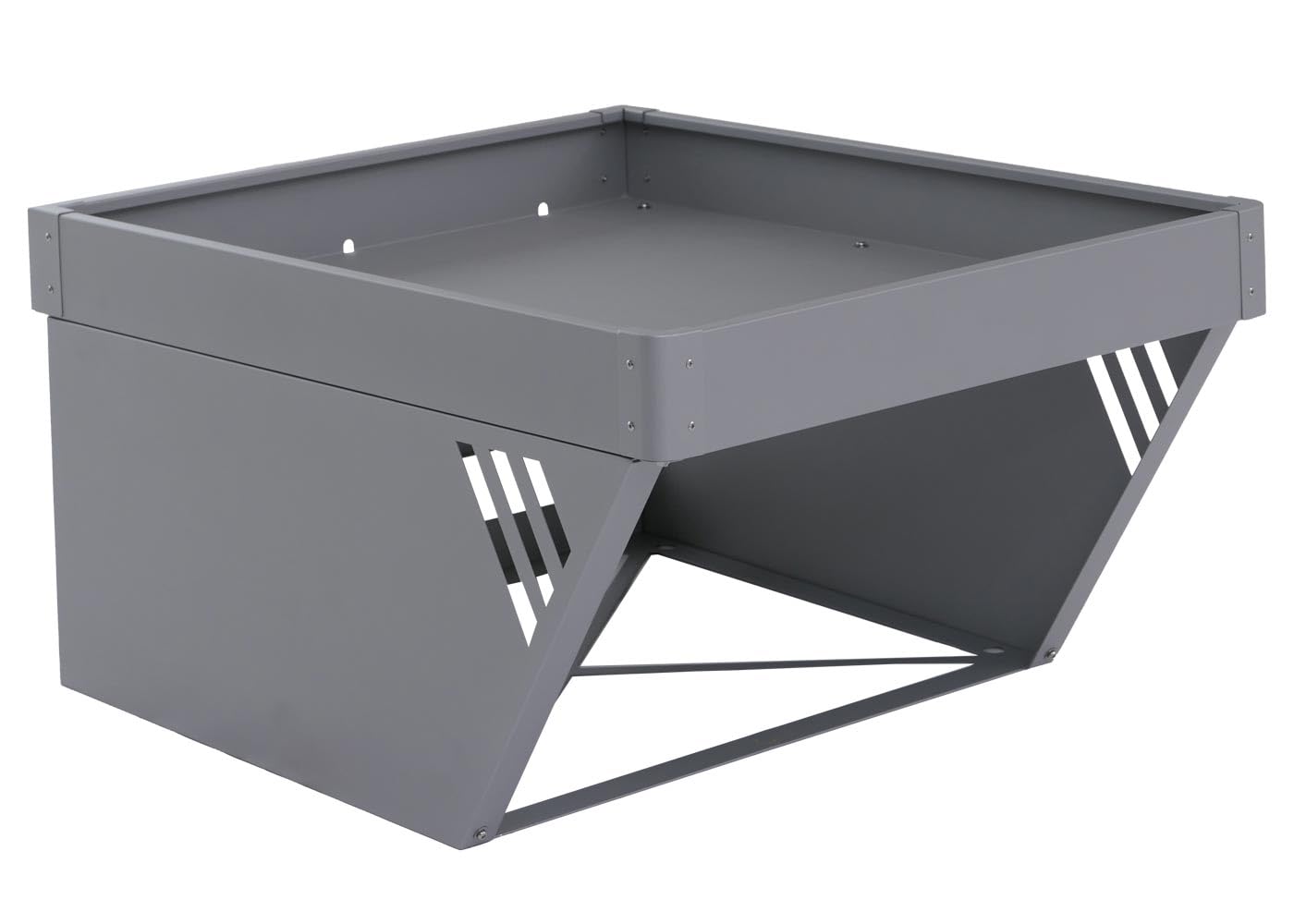 Garage pour Robot Tondeuse avec bac à Plantes HWC-P41 40x60x70cm Gris