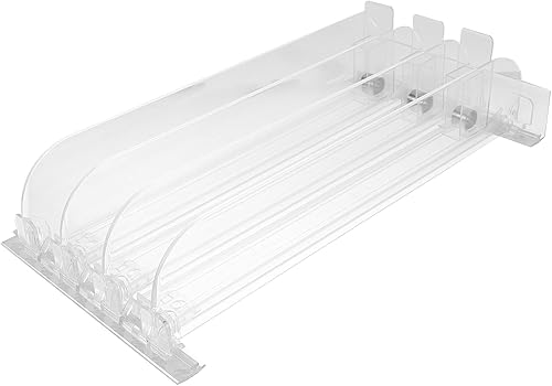 DOITOOL Bandeja deslizante de 3 piezas, máquina expendedora automática, organizador de bebidas autoempujante para nevera, dispensador de refrescos