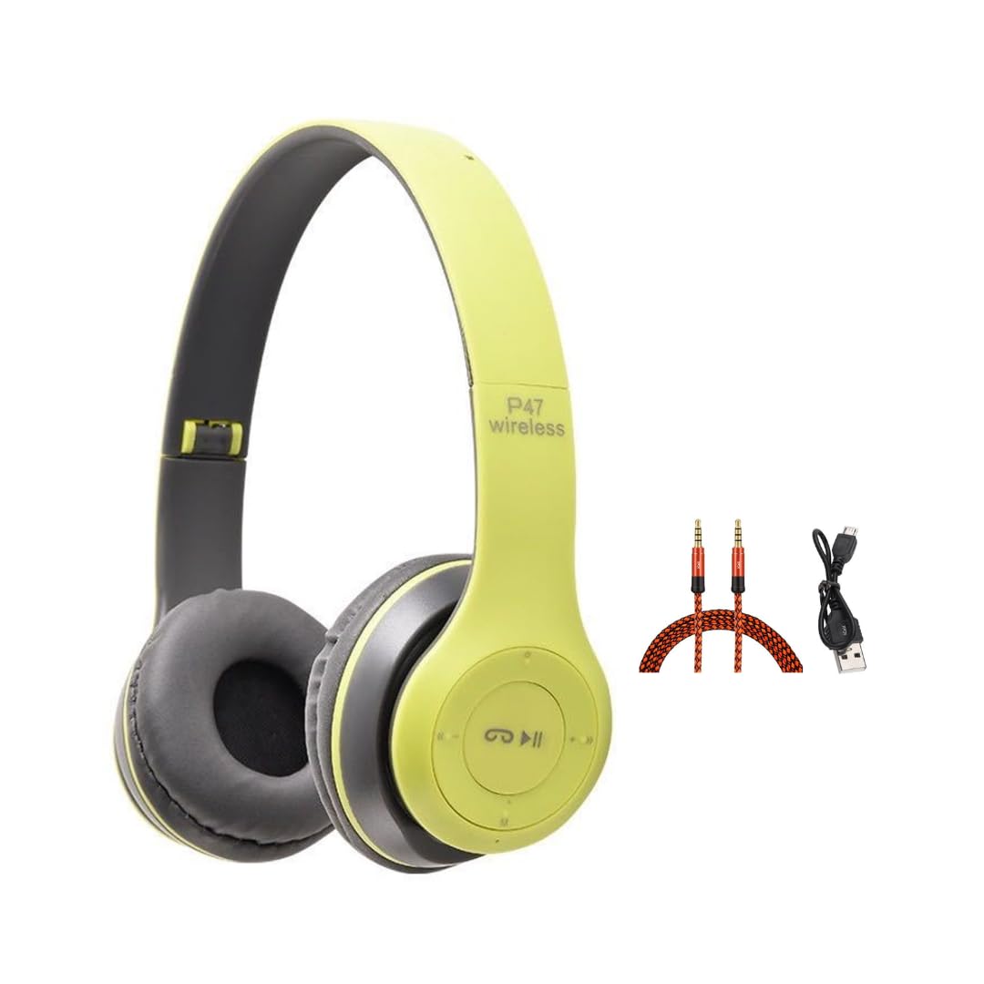 icall Wired & Wireless with Mic & SD Card Supports and Upto 6 Hours Playback Bluetooth (True Wireless) (Green)-image-3
