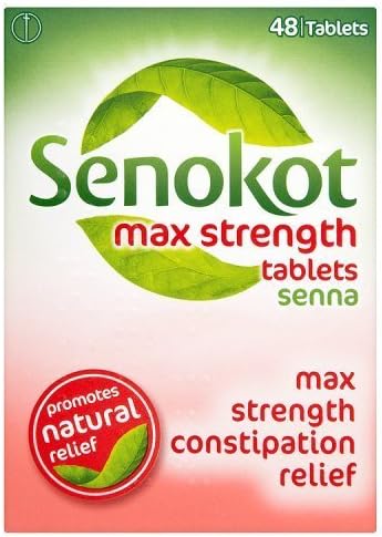 Senokot Max Strength Constipation Relief Tablets, 48 Tablets by Senokot