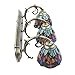 Retro Dragonfly Wall Sconce Lamp, Handcraft Dragonfly Stained Glass Sconce Tiffany Wall Fixtures Indoor Lighting E27