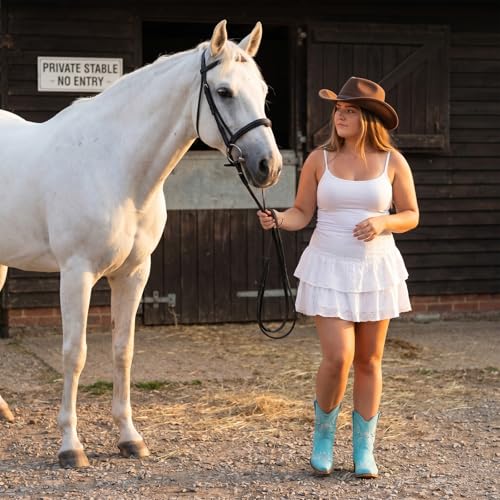 Image of Rhinestone Ankle Cowboy Boots for Women Embroidered Short Cowgirl Boots with Low Heel Side Zipper Comfortable Chunky Heel Western Booties for Prom Party Wedding Pull On Shoes