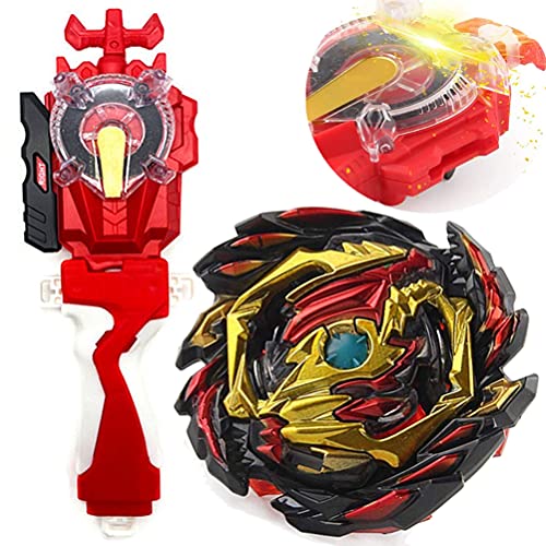 Mopogool Left Right Sparking Launcher Lr Bey Burst Evolution Turbo GT Blades Battling Tops String Grip B-145 DX Starter Venom Diabolos.Vn.Bl Set Gaming Top Spinning Toys Gift for Boys