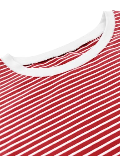 Vivitulip Girl’s Cap Sleeve Summer Tops Color Block Striped Loose Fit Kid’s Cami Shirts4