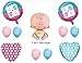 Little Man or Little Miss GENDER REVEAL BOY GIRL BABY SHOWER Balloons Decorations Supplies
