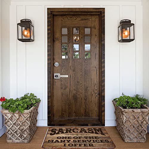 Tapis de porte d'automne extérieur pour stopper la boue du jardin