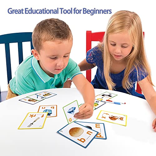 Alened Phonics Sight Words Flash Cards For Toddlers Cvc Word Games Short Vowel Alphabet Spelling Flashcards Learning To Read Write Montessori Educational Toy Pre Kindergarten Learning Activities #TOP4