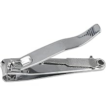2pcs Carbon Steel Manicure Trimmer Portable Nail Clippers with File