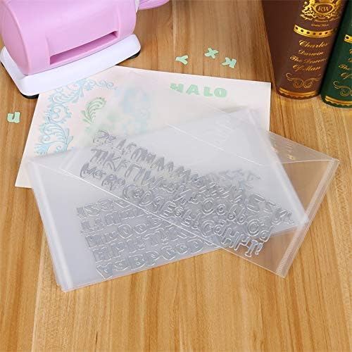 10 Pack 5.9x9.9inch Stamp & Die Storage Pockets Resealable Clear Plastic Envelope Storage Bags for Cutting Dies Stencil Album Stamp Crafts Scrapbooking Paper File Card Craft Cutting Dies