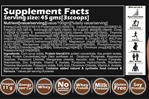 Image of Develo Weight Gainer Protein Powder -Pack of 1kg Chocolate