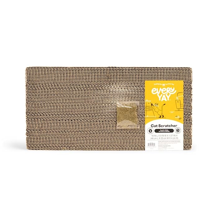 EveryYay by Petco Scratchin' the Surface - Recambios de cartón de doble ancho para rascadores de gatos, 18 pulgadas de largo x 9 pulgadas de ancho x 4,45 cm de alto, paquete de 2