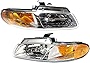 Garage-Pro Headlight Assembly Compatible with 2000 Dodge Grand Caravan/Dodge Caravan/Chrysler Town & Country Halogen, Set of 2, Driver and Passenger Side