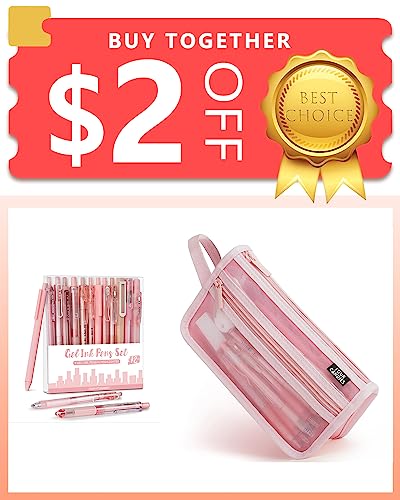 Set de 12 bolígrafos gel Four Candies con estuche