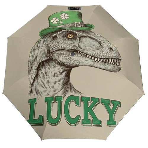 Parapluie pliant dinosaure lutin compact pour éviter les cartables mouillés