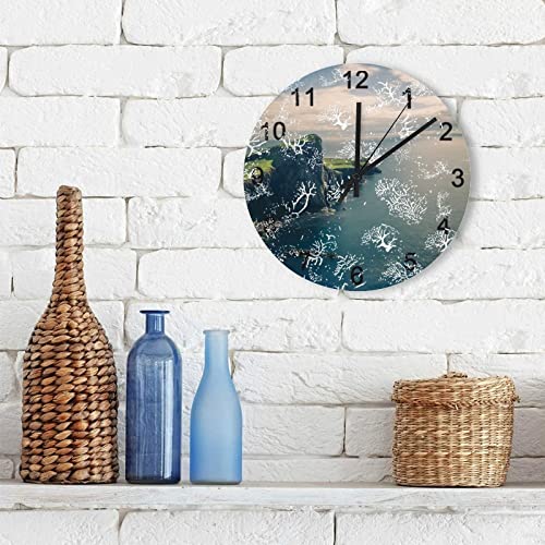 Horloge murale silencieuse pour une décoration de bureau