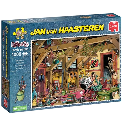 Jumbo Spiele 1110100315 Jan Van Haasteren Oldtimers The Bachelor Jigsaw Puzzle 1000 Pieces, 68x49cm
