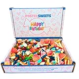 Happy Birthday Sweet Hamper | 800g Pick & Mix Celebration Gift Hamper, Sweet Gift Box | Fizzy & Jelly Sweet Box For Kids, Men & Women