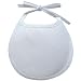 DMC BB3650-6750 Cotton/Polyester 5-1/2-Inch Baby Soft Infant Bib with Trim, White
