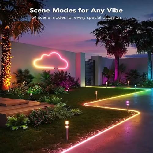 Image of Neon LED Strip Light RGB Magic 16.4 Feet with App & Remote Control, Music Sync, Multi-Colour Modes | Flexible | Neon Lights | Ideal for Gaming Room & Wall Decor | 5 Meter |