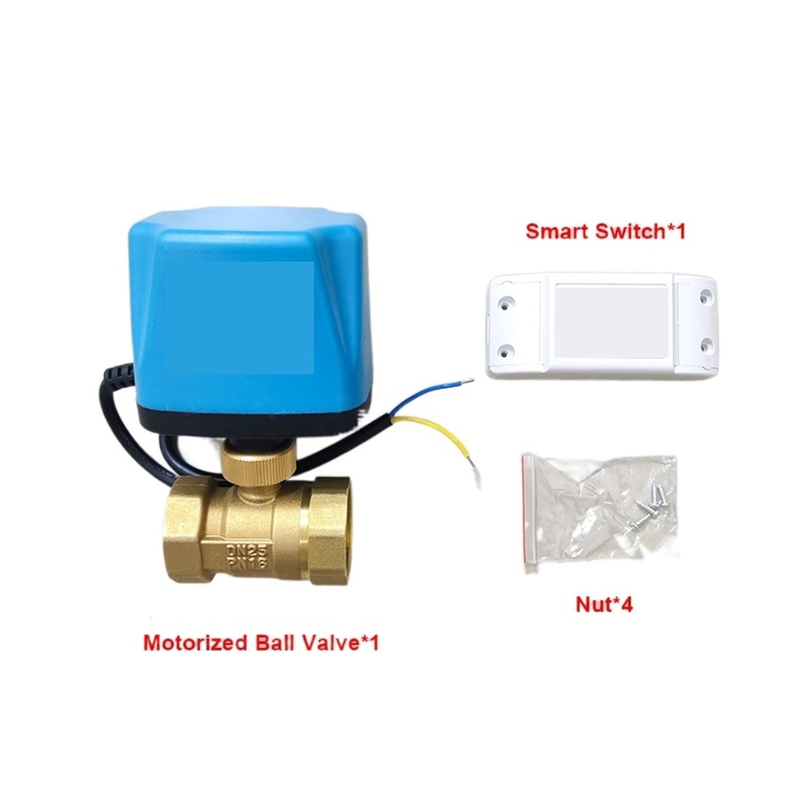 Tuya WiFi Válvula De Bola Motorizada Inteligente Temporización Agua Interruptor Inteligente Válvula Eléctrica (Size : 1/2)
