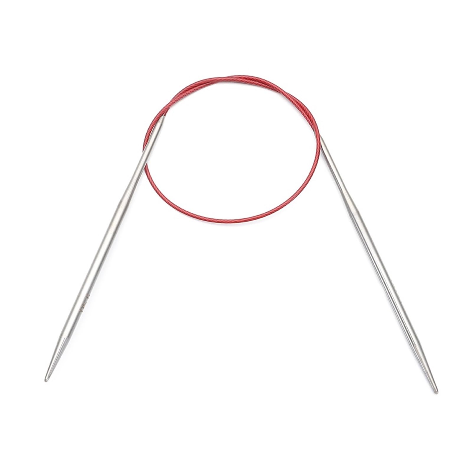 Knitting Needles 80/100cm Stainless Steel Circular Needle Round Weaving Knitting Needles Handmade Crochet Hook DIY Crafts Household Sewing Pins(40cm-4mm)