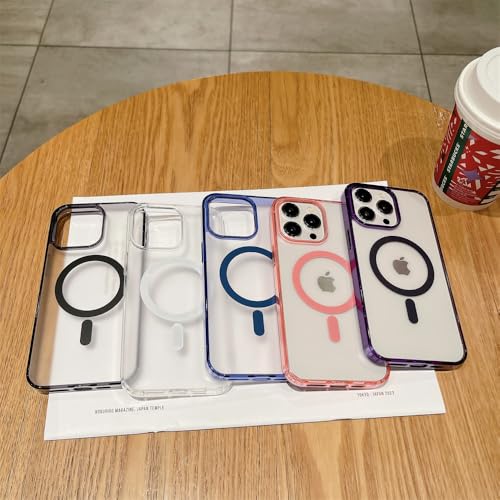 Étui iPhone 14 Plus haut de gamme transparent givré magnétique - 2