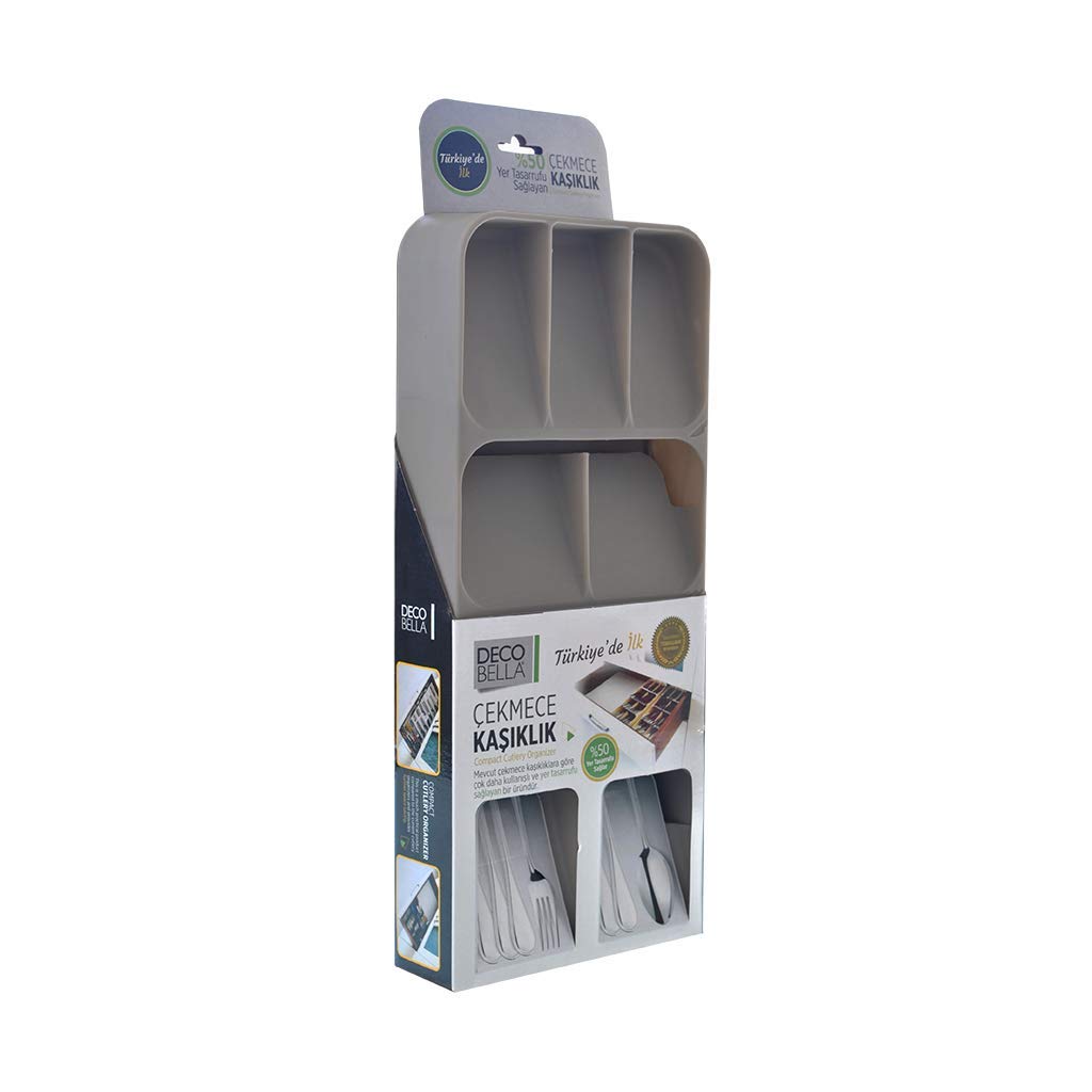 DecoBella 50804 9 Bölmeli Çekmece Kaşıklık, Asorti