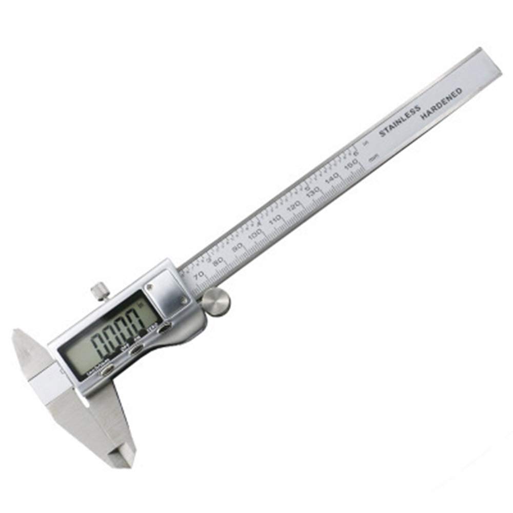Calibrador Vernier electrónico de metal, calibrador digital 150 mm por pulgada/fracción/milímetro