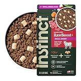Instinct RawBoost Small Breed, Natural Dry Dog Food with FreshDried Raw Pieces, High Protein, Grain-Free Recipe - Real Beef, 3.5 lb. Bag