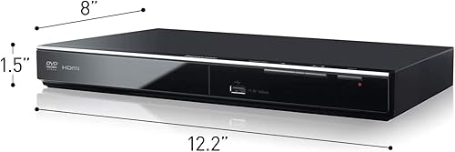 Miniatura 8 de Panasonic Reproductor de DVD con sonido Dolby Digital, 1080p HD Upscaling para DVD, conexiones HDMI y USB - DVD-S700 (negro)