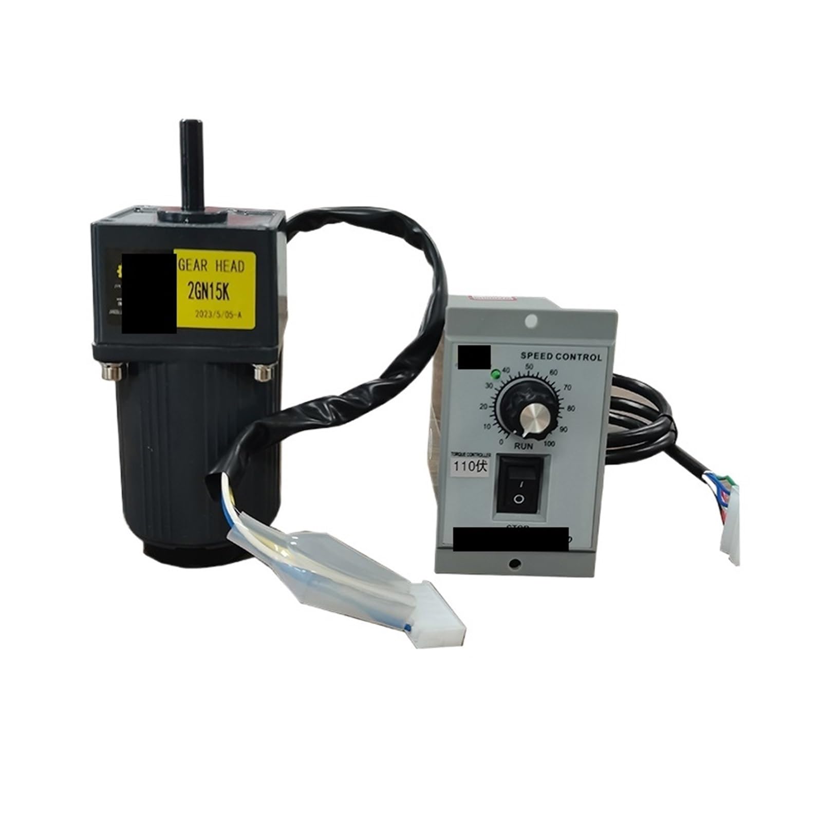 HYRBNSDLK Asynchronous Motor 6W 110V AC Gear Electric with Speed Regulator 2IK6RGN-A Adjustable Single Phase High Torque(0-33RPM)
