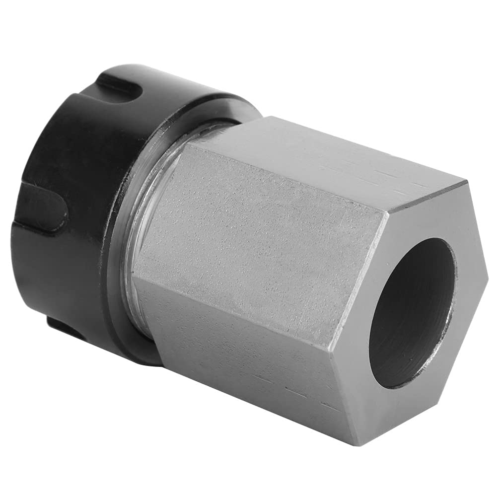 Mandril De Boquilla ER-32, Bloque De Boquilla ER-32 Plateado Y Negro De Alta Precisión De Mecanizado, Máquina De Grabado De Torno CNC Para Laboratorio De La Industria De Máquinas CNC