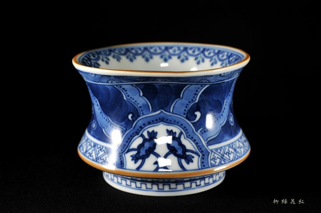 イ787 茶碗『景徳鎮 王懐英』『白金襴手祥瑞宝尽　茶碗　共箱』茶道具　抹茶碗 茶碗 白金襴手 宝尽 景徳鎮 | 抹茶茶碗 | |茶道具通販 お茶道具東玉堂