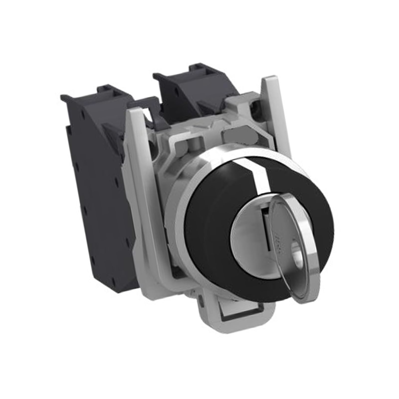 Interruptor selector XB4BG73 3 posiciones +/-45° 2NO Ø22 extracción media retorno por resorte control industrial