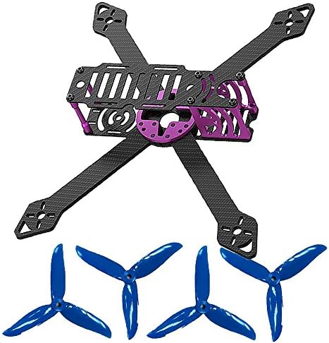 220mm Racing Drone Carbon Fiber Quadcopter Frame with DALPROP T5045 Tri-Blade Propellers(2 pairs) By Aokfly