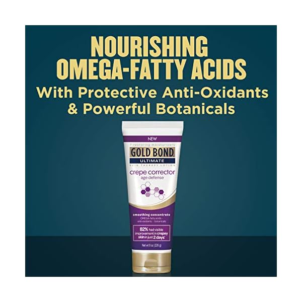Gold-Bond-Ultimate-Crepe-Corrector-8-oz-Age-Defense-Smoothing-Concentrate-Skin-Therapy-Lotion Gold Bond Age Renew Crepe Corrector Body Lotion, Replenishing & Smoothing Formula, 8 oz.